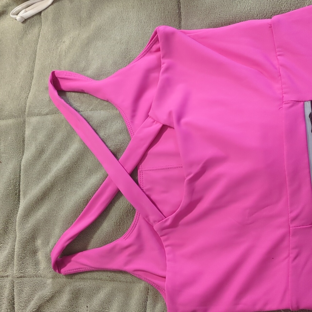 Sportswear Vibrant Pink Sleeveless Romper Size Xs - Picture 4 of 8